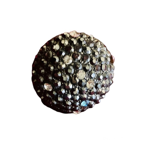 Large Metal Disco Planet Meteor Aurora Borealis Statement Ring circa 1970 - Picture 7 of 7